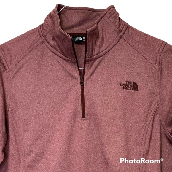 The North Face 1/4 Zip Womens Medium Thermal Long Sleeve Mock Neck Pull Over - Picture 3 of 9